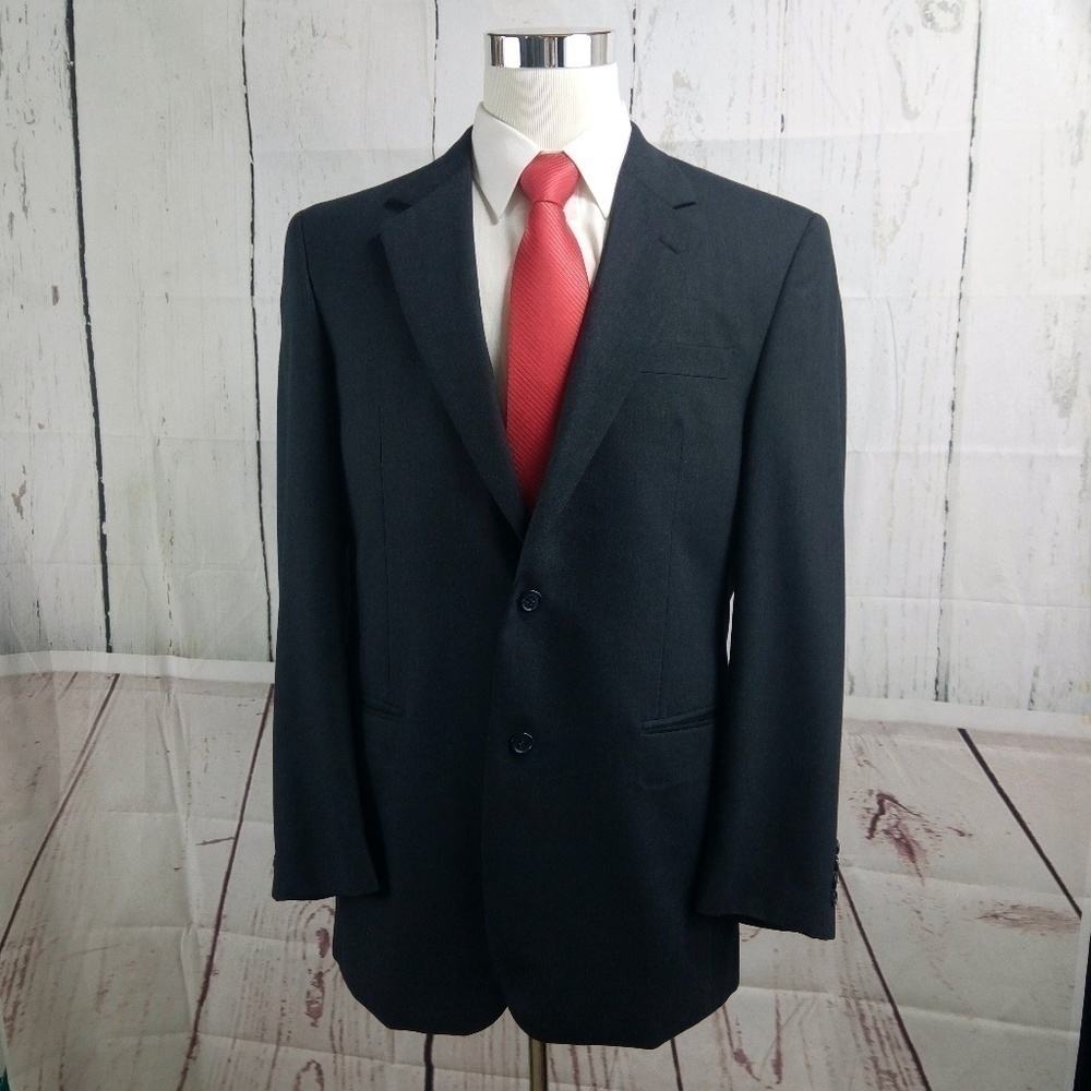 Jos A Bank 42L Charcoal Gray Suit Blazer Sports Co
